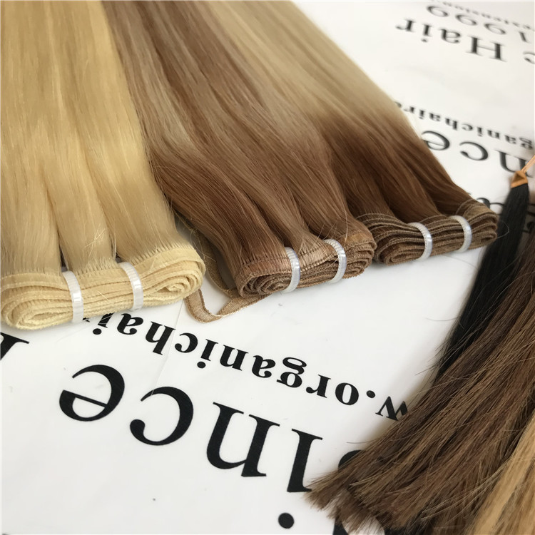 weft hair extensions/ flat weft /new type hair weft H113